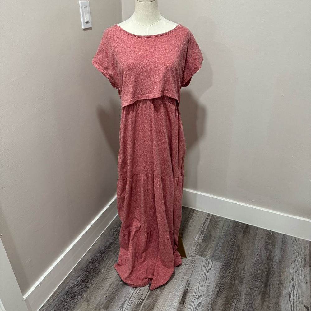 Latched Mama Pink Maxi Dress